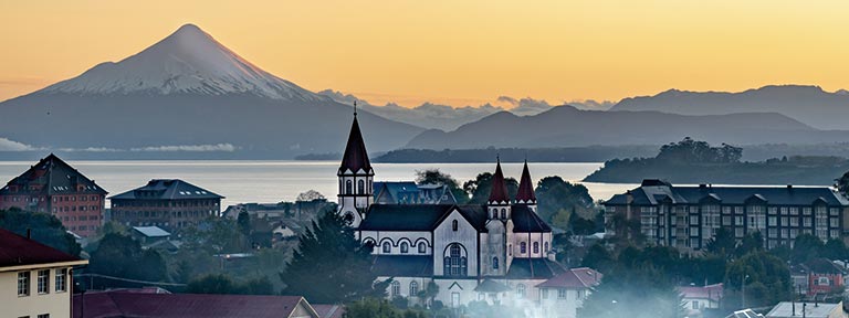 The Lake District of Chile, with Osorno Volcano